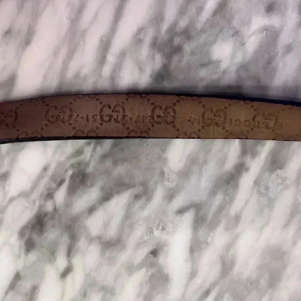 Authentic Gucci Black Bow Belt - 17 Inches - Picture 2 of 5
